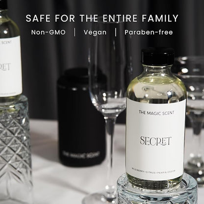 The Magic Scent Secret Diffuser Oil - Hotel & Home Luxury Scents - Diffuser Oil Scents for Home Designed for Use in All Diffusers - 4 fl oz, 120 mL