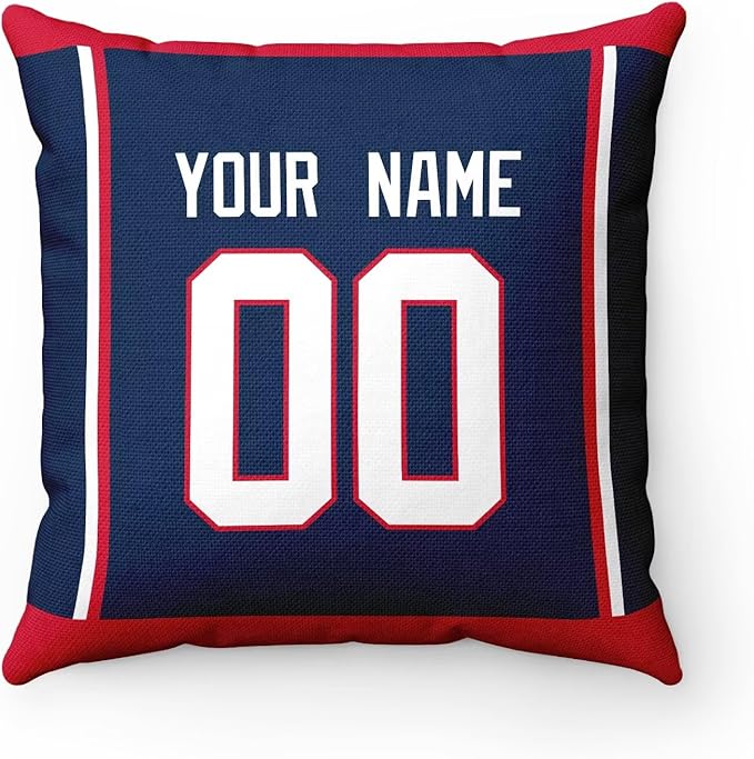 ANTKING Columbus Throw Pillow Personalized Custom Any Name and Number for Men Women Boy Gifts