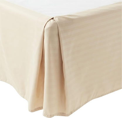 Queen Comforter Set 8 Piece Bed in a Bag with Bed Skirt, Fitted Sheet, Flat Sheet, 2 Pillowcases, 2 Pillow Shams, Queen, Dobby Beige