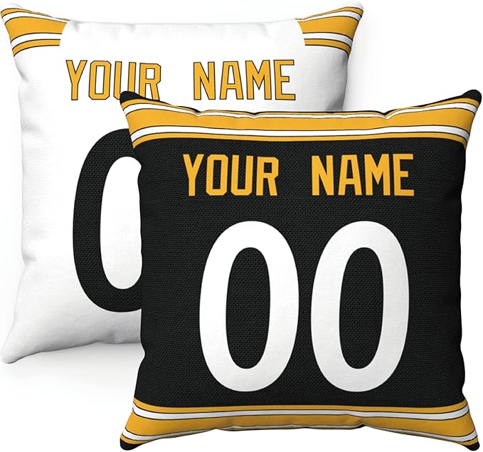 ANTKING Throw Pillow 2 Packs Custom Any Name and Number for Men Women Boy Gift