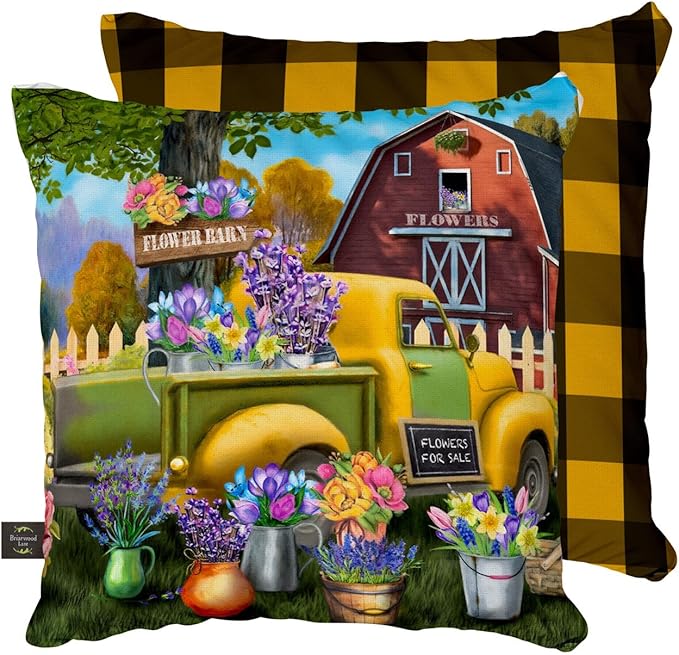 Briarwood Lane Flower Barn Spring Decorative Pillow