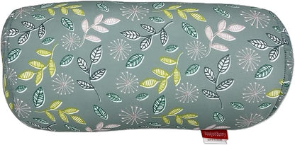 Bookishbunny Microbead Cylinder Bolster Roll Pillow 13" x 7" Various Patterns (LeavesLightSage)
