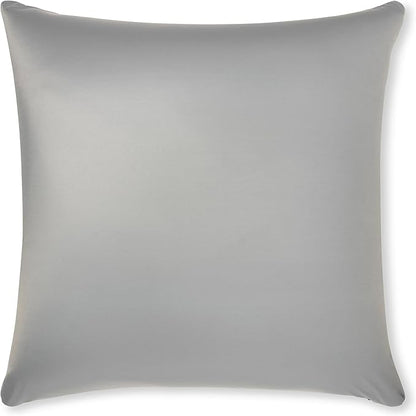 PILLOWY 20" x 20" Throw Pillow - Light Grey: 1 PCS Luxurious Premium Microbead Pillow with 85/15 Nylon/Spandex Fabric. Forever Fluffy, Outstanding Beauty & Support. Silky, Soft & Beyond Comfortable