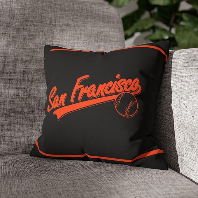 ANTKING San Francisco Throw Pillow Custom Name and Number for Men Women Boy Personalized Gift