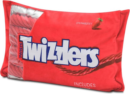 iscream Twizzlers Strawberry 19" x 8.5" Pillow Set with Mini Twist Pillows
