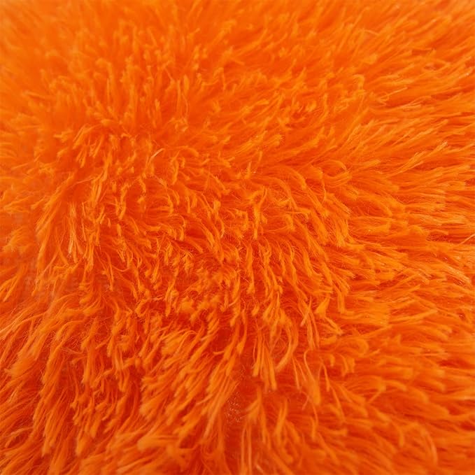 MOOWOO Fluffy Heart Pillow, Faux Fur Throw Pillow,Sherpa Plush Fluffy, Cute Soft Throw Cushion, Valentines Day,Thanks Giving Days,Christmas Day Decorative for Home Bed Couch Heart Shape