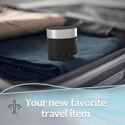 Adaptive Sound Technologies LectroFan Micro 2 - Portable Bluetooth Speaker & White Noise Machine - Compact Sound Machine for Travel - 11 Non-Looping Sounds for Sleep Support - Black