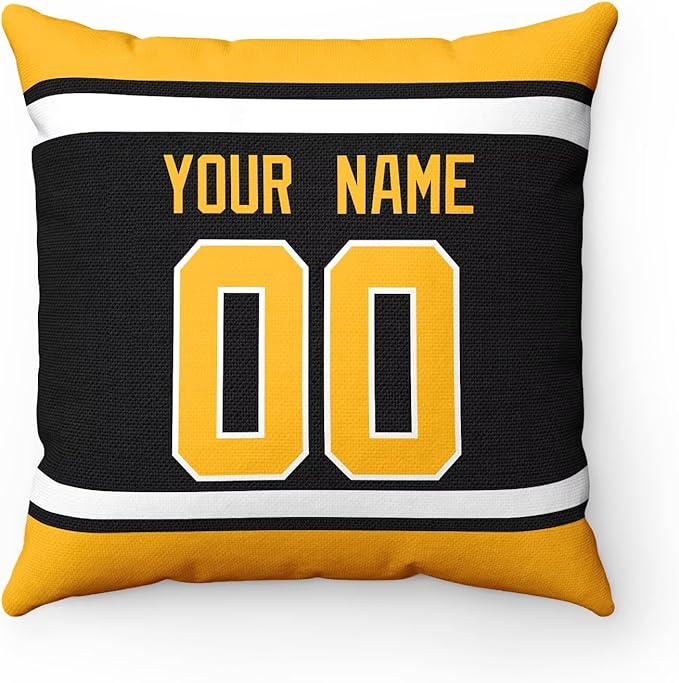 ANTKING Pittsburgh Throw Pillow Personalized Custom Any Name and Number for Men Women Boy Gifts