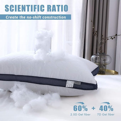 Meoflaw Pillows for Sleeping(2-Pack), Luxury Hotel Pillows Standard Size Set of 2,Bed Pillows for Side and Back Sleeper (Standard)