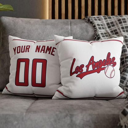 ANTKING Los Angeles A Throw Pillow 2 Packs Custom Name and Number for Men Women Boy Personalized Gifts