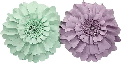 Contempo Lifestyles Flower Pillow – Decorative Pillow 3D Round Throw Pillows for Home Décor – Handmade Sweetheart Flower Pillow for Bed & Couch-Sunflower Pillow - 16 Inch Lilac
