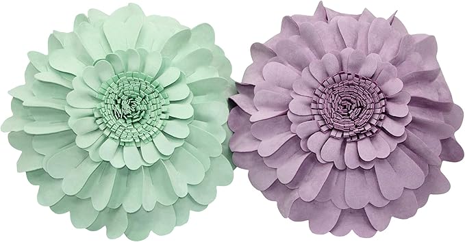 Contempo Lifestyles Flower Pillow – Decorative Pillow 3D Round Throw Pillows for Home Décor – Handmade Sweetheart Flower Pillow for Bed & Couch-Sunflower Pillow - 13 Inch Lilac