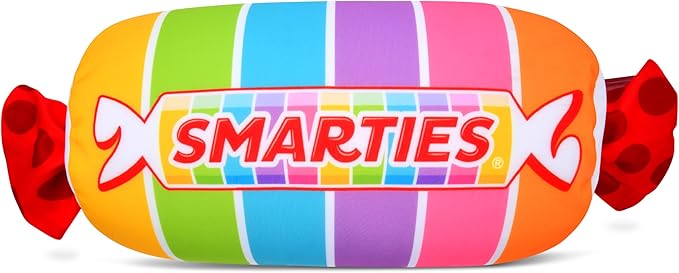 iscream Smarties Roll Soft & Smooshy 12" Microbead Mini Pillow