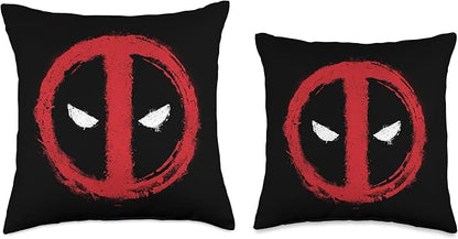 Marvel Spray Paint Deadpool Icon Throw Pillow