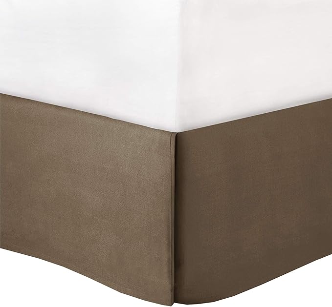 Madison Park Cozy Comforter Set-Deluxe Hotel Collection, All Season Down Alternative Luxury Bedding with Matching Shams, Decorative Pillows, California King (104"x92"), Genevieve, Taupe/Brown 7 Piece