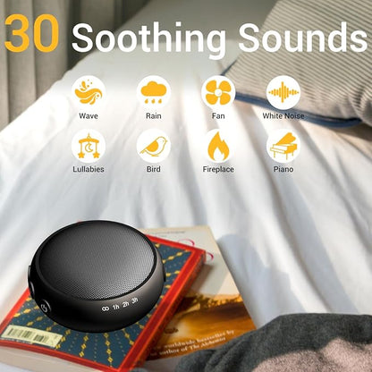 SoundMe Pink Noise Machine Sound Machinie with 30 Soothing Natural Sounds 36 Volume Portable Travelfor Sleeping Brown Noise Machine for Baby Kids Adults Noise Canceling Machine for Office Privacy