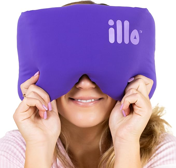 illo Wearable Pillow Sleep Mask | Soft Mulberry Silk Blackout Women Sleeping Eye Mask | Best for Her Home Bed Work Camping Airplane | Great Birthday Gift for Mom Sister Grandma Girlfriend & Teacher