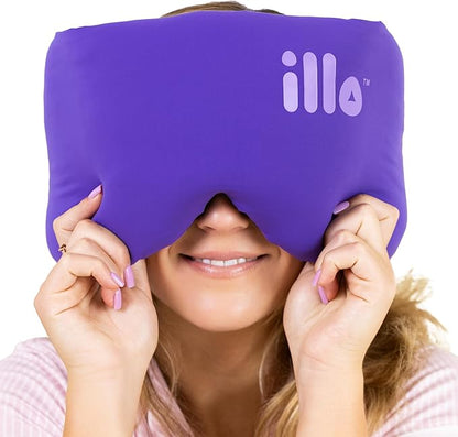 illo Wearable Pillow Sleep Mask | Soft Mulberry Silk Blackout Women Sleeping Eye Mask | Best for Her Home Bed Work Camping Airplane | Great Birthday Gift for Mom Sister Grandma Girlfriend & Teacher