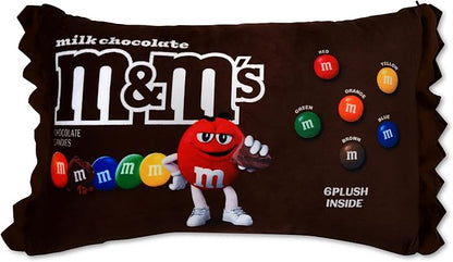 iscream M&M's Package 16" x 8.5" Pillow Set with Mini M&M's Candy Pillows