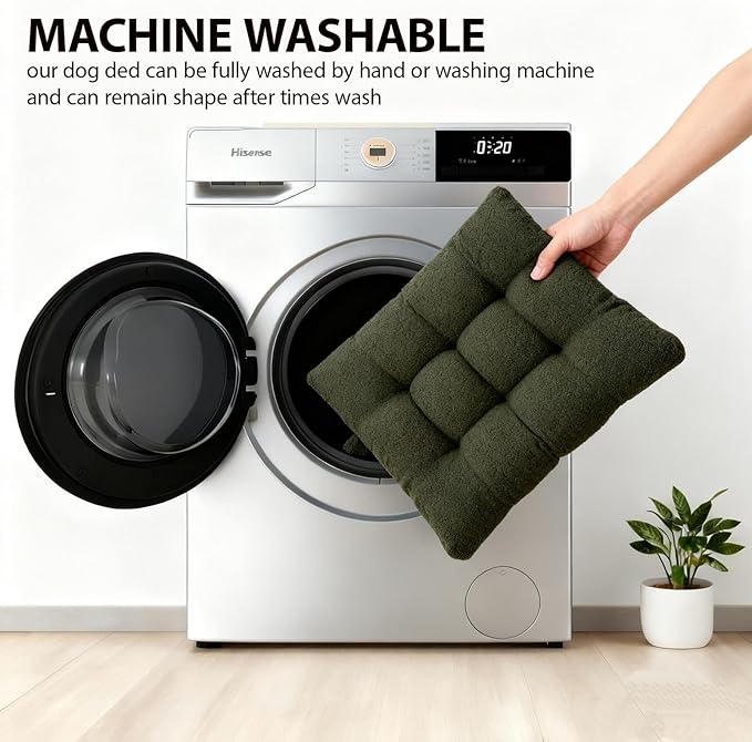 Washable Dog Couch Bed, Pet Sofa with Removable Cushion & Non-Slip Bottom, Orthopedic Plush Furniture for Medium/Large Dogs,Cat & Dog Loveseat.(Green)