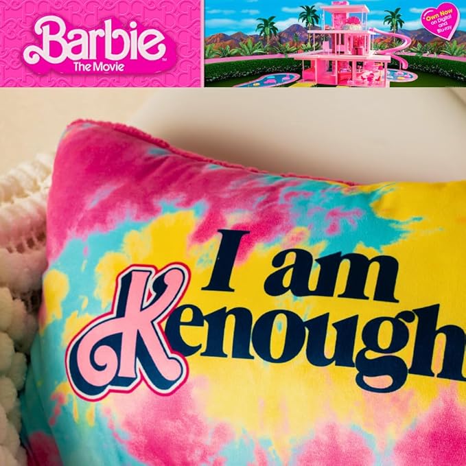 Franco Barbie Movie Luxe Super Soft Plush Sherpa Decorative Pillow 20" Inch (Officially Licensed Product)