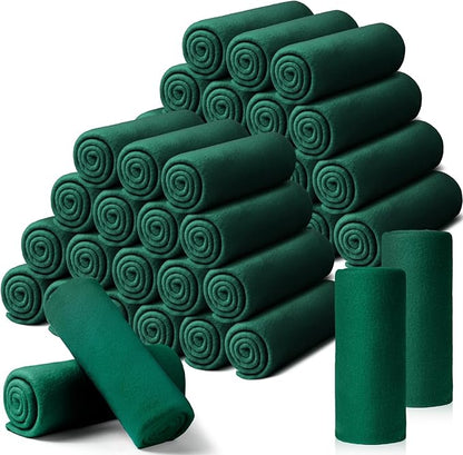 Kinlop Fleece Blanket Bulk 60 x 50 Inch Soft Lightweight Fleece Cozy Blanket Warm Throw Plush Pet Throw for Bed Couch Sofa Home Office Wedding Gifts Travel Camping(Turquoise Green)