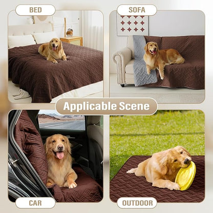 BOCTOPUG Dog Bed Cover for Pets - Blankets Rug Pads for Couch Protection Waterproof Bed Covers Dog Blanket Furniture Protector Reusable Changing Pad