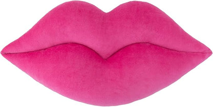 KINGROSE 3D Lip Throw Pillow Cute Decorative Pillows Soft Cushion for Sofa Couch Bed Home Decor Girls 11 x 18 Inches Rose Red