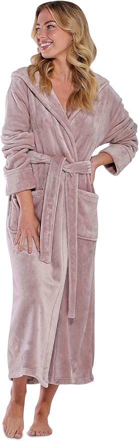 Turquaz Oversize Premium Luxury Ultra Soft Warm Robes for Women Plush Fleece Bathrobe for Women with and Spacious Pockets