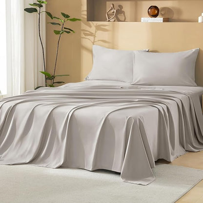 Litanika Oversized King Size Comforter Set with Sheets Linen - 7 Pieces Bed in a Bag Oversized King Boho Tufted Complete Bedding Sets with Comforter, Sheets, Pillowcases & Shams