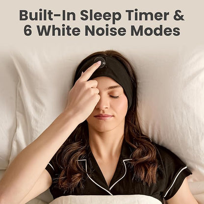 SleepSound Loose-Fitting Bluetooth Sleep Headband Speakers for Sleeping, Soft Headphones for Sleeping On Side, 20 Hr Battery, Wireless Sleep Headphones, Snoozeband Headband Earphones for Side Sleepers