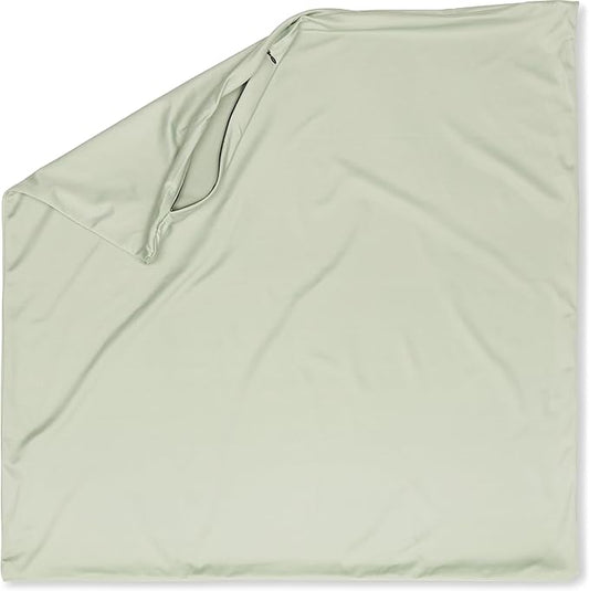 PILLOWY 26"x26" Throw Pillowcases (Cover Only) - 85/15 Nylon, Spandex - Luxurious, Silky, Stretchy & Soft - 1Pcs Solid Color - A Perfect Choice for Couch Chairs Sofa Bed Adult/Kids Bedroom, Cadet Grey