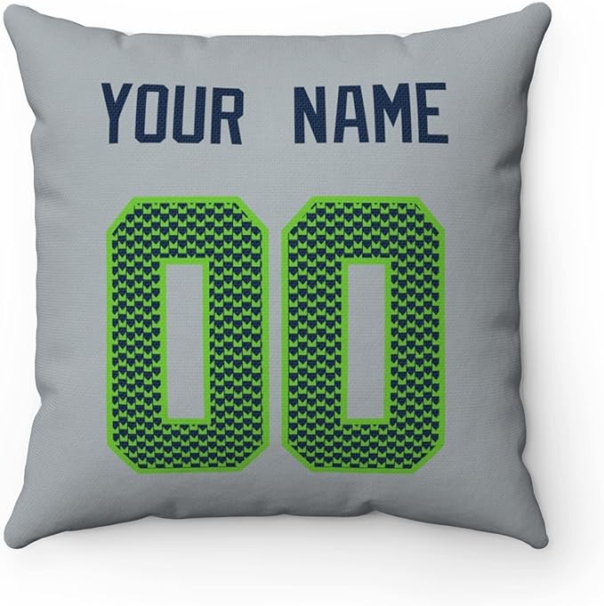 ANTKING Throw Pillow Seattle Custom Any Name and Number for Men Women Boy Gift