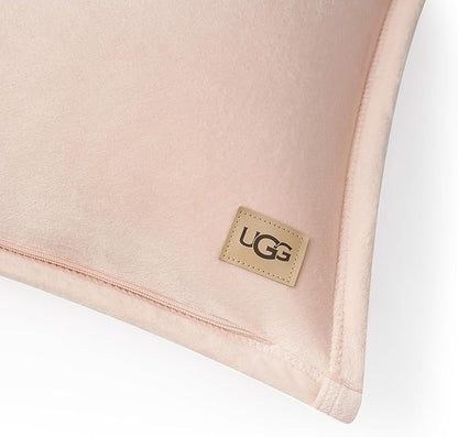 UGG Coco 2-Pack Decorative Pillows - Soft & Plush Throw Pillow Inserts with Throw Pillow Covers - Perfect for Sofa, Bed, Living Room Decor or Home Decor, 20" x 20", Pink Himalayan Salt