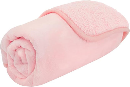 PetAmi Waterproof Dog Blanket for Small Medium Dogs, Pee Proof Pet Blanket for Couch Bed, Reversible Water Proof Blanket for Puppy Indoor Cat, Soft Dog Fleece Blankets Washable, 24x32 Pink