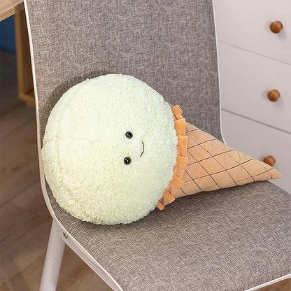 Five-Color Ice Cream Pillow - Soft and Skin-Friendly Fabric, Meticulous Craftsmanship (Pink)