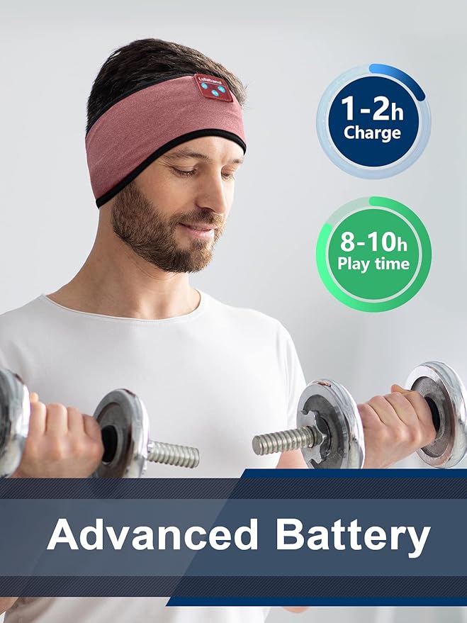 Lullaband Bluetooth Headphones - Ultra-Long Play Time Sleeping Headphones, Birthday Father Mother Valentine's Day Gifts for Women Men