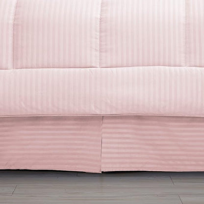 8 Piece Comforter Set Bag with Dobby Stripe Design, Case Pack (Pack of 3)