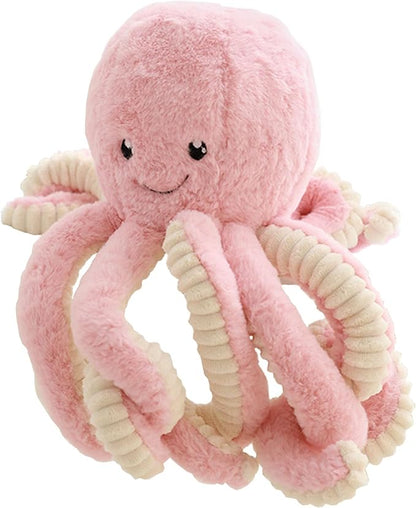 Cute Big Octopus Pillows,Interior Decoration Octopus Cushion,Soft Marine Animal Decorations (Light Pink, 23.6inch)