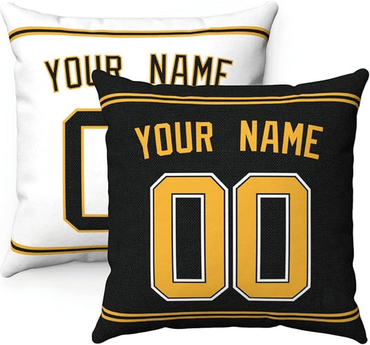 ANTKING Throw Pillow 2 Packs Personalized Custom Any Name and Number for Men Women Boy Gift