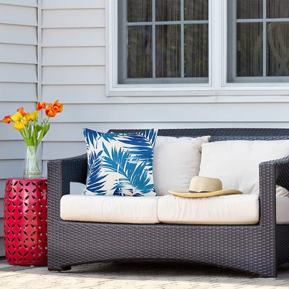 JMGBird Water-Repellent Outdoor Throw Pillows Set of 2 with Inserts - 18x18 Durable Patio Furniture Pillows