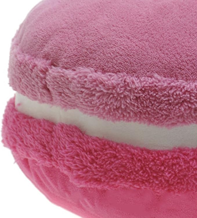 ChezMax Macaron Pillow Plush Back Bolster Cushion Microbead Throw Pillow Case Round Seat Cushion Home Decor Pillow for Sofa Bedroom Office Dormitory Car 14.5" Gradient Pink