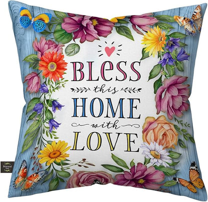 Briarwood Lane Bless This Home with Love Indoor/Outdoor Pillow