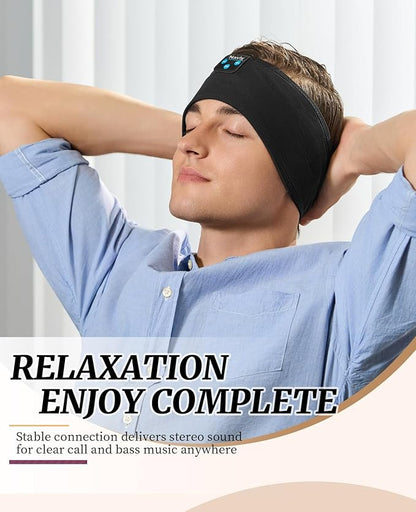 Navly Sleep Headphones Bluetooth Headband, Wireless Headband Headsets with Thin Speakers, Sleep Earbuds, Sleeping Headphones for Workout Running Yoga Sports Gift for Men Women