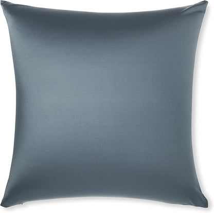 PILLOWY 18"x18" Throw Pillow - Dark Slate Grey: 1Pcs Luxurious Premium Microbead Pillow with 85/15 Nylon/Spandex Fabric. Forever Fluffy, Outstanding Beauty & Support. Silky, Soft & Beyond Comfortable