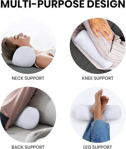 Utopia Bedding Bolster Pillows Insert (Pack of 1, White) - 6 x 16 Inches Bed and Couch Pillows - Indoor Decorative Pillows