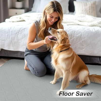 hyha Waterproof Dog Bed Blanket, Soft Pet Blankets, Waterproof Couch Cover for Dogs, Reversible Sofa Covers Washable for Furniture (40x70 Inch, Grey/Dark Grey)