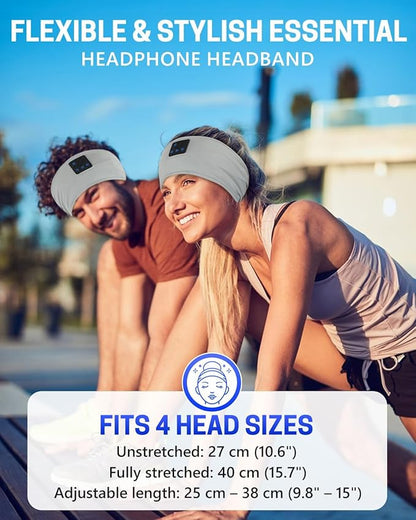 GNEGNI Sleep Headphones Bluetooth 5.4 Headband Wireless Ultra-Thin HD Stereo Speakers Headband Earphone, Unique Gifts for Women Men Sports Workout Yoga Travel Meditation