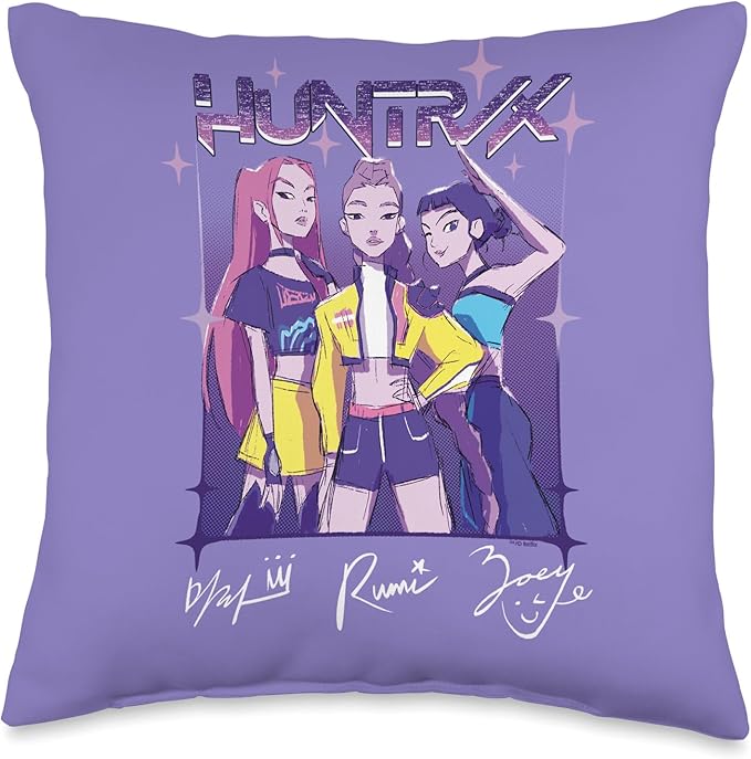 Kpop Demon Hunters HUNTR/X Officially Licensed Throw Pillow