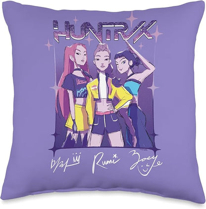 Kpop Demon Hunters HUNTR/X Officially Licensed Throw Pillow